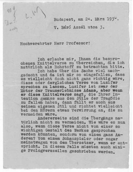 Ms. Brief mit eigenh. U.