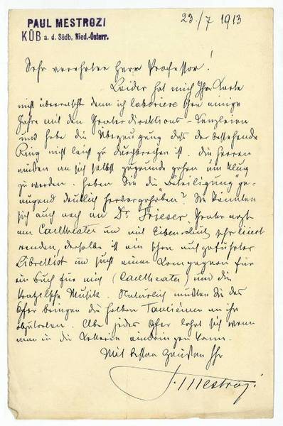 Eigenh. Brief mit U.