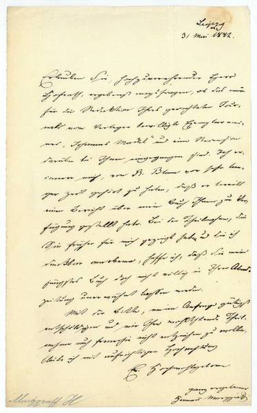 Eigenh. Brief mit U.