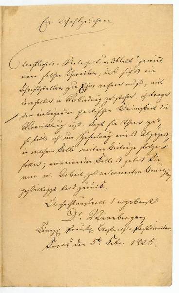 Eigenh. Brief mit U.