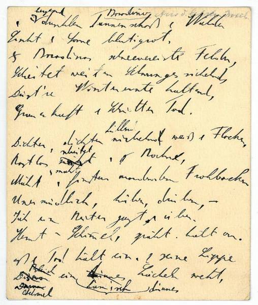 Eigenh. Manuskript mit U.