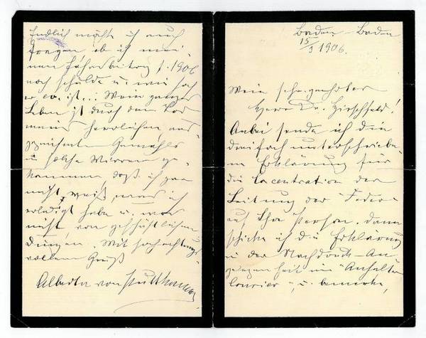 Eigenh. Brief mit U.