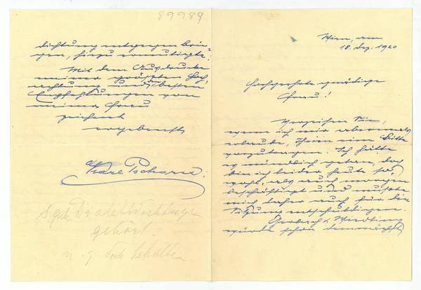 Eigenh. Brief mit U.