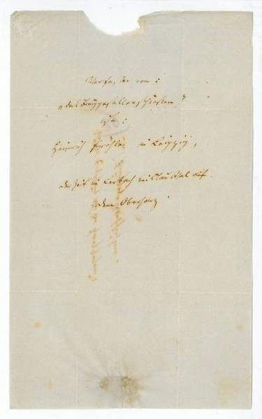 Eigenh. Schriftstück.