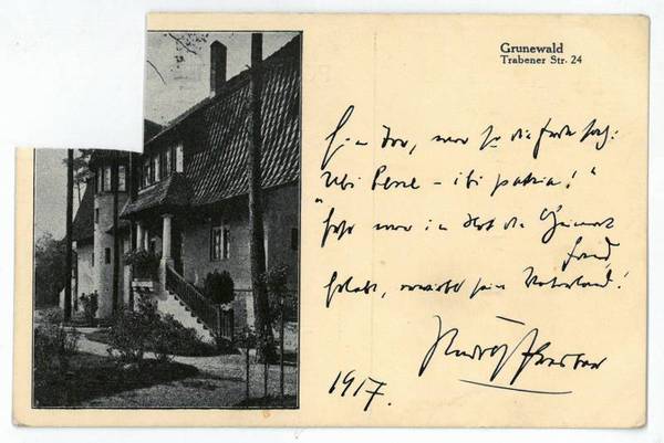 Eigenh. Albumblatt mit U.