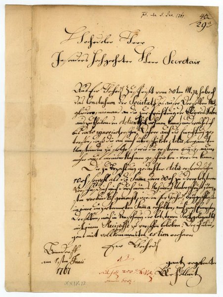 Eigenh. Brief mit U.