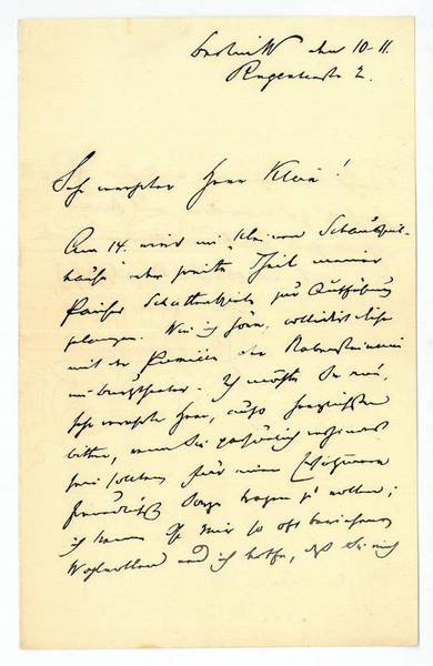 Eigenh. Brief mit U.