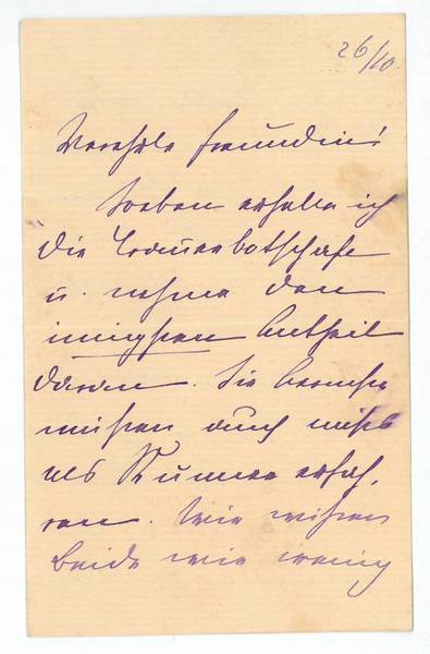 Eigenh. Brief mit U.