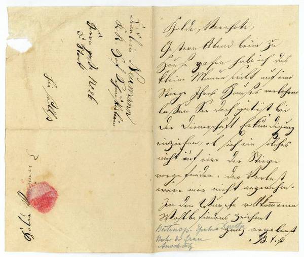 Eigenh. Brief mit U.