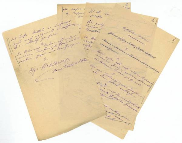 Eigenh. Schriftstück mit U.
