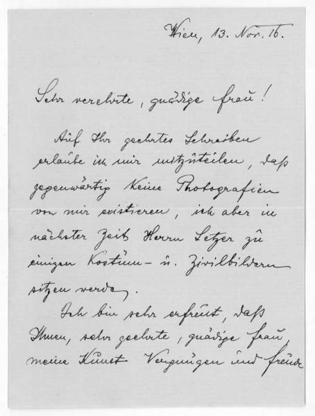 Eigenh. Brief mit U.