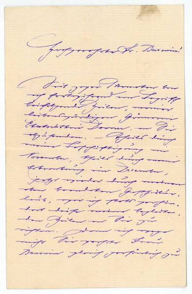 Eigenh. Brief mit U.