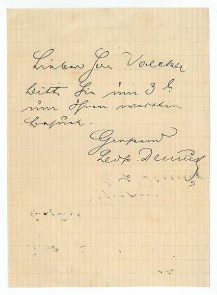 Eigenh. Brief mit U.