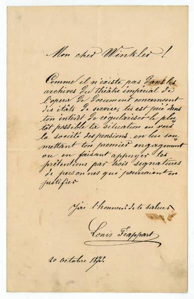 Eigenh. Brief mit U.