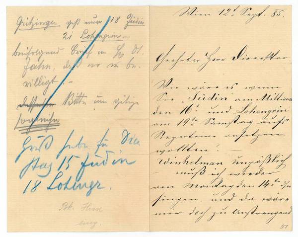 Eigenh. Brief mit U.