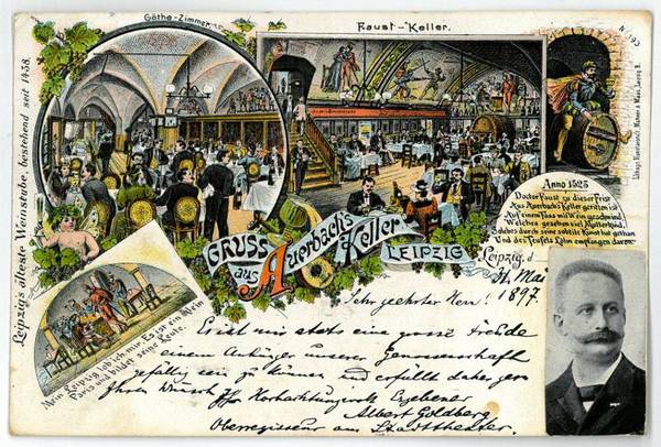 Eigenh. Postkarte m. U.