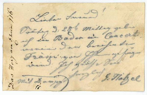 Eigenh. Brief mit U.