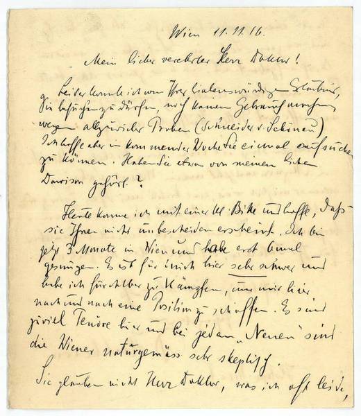 Eigenh. Brief mit U.