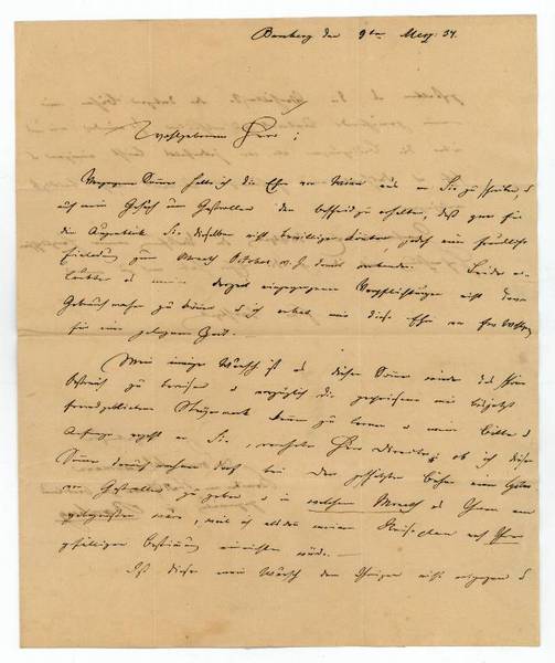 Eigenh. Brief mit U.