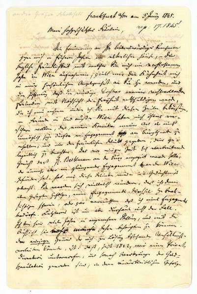 Eigenh. Brief mit U.