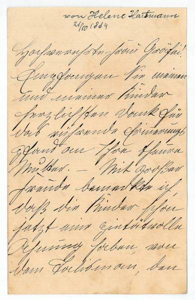 Eigenh. Brief mit U.