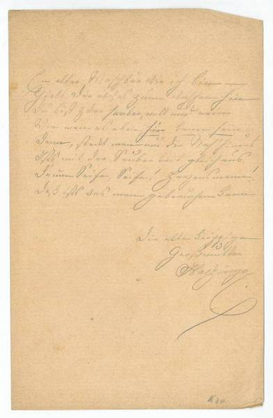 Eigenh. Widmung mit U.