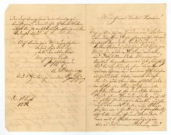 Eigenh. Brief mit U.