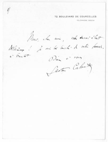 Eigenh. Brief mit U.