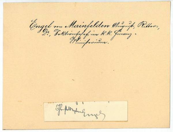 Ausschnitt mit eigenh. U.