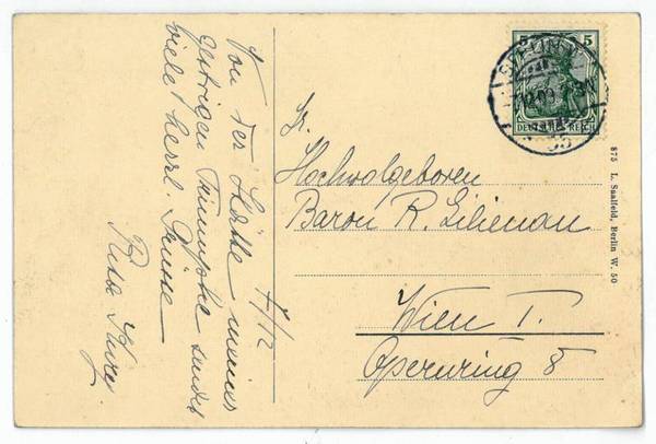 Eigenh. Bildpostkarte m. U.