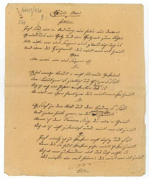 Eigenh. Schriftstück.