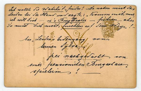 Portraitphotographie mit eigenh. Widmung und U.