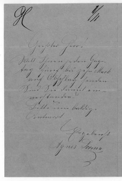 Eigenh. Brief mit U.