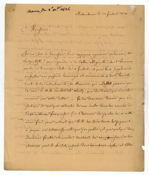 Eigenh. Brief mit U.