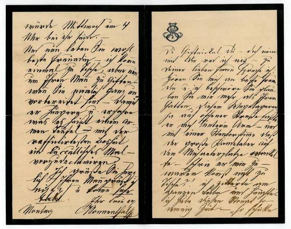 Eigenh. Brief mit U.