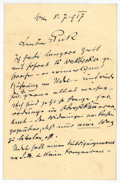 Eigenh. Brief mit U.