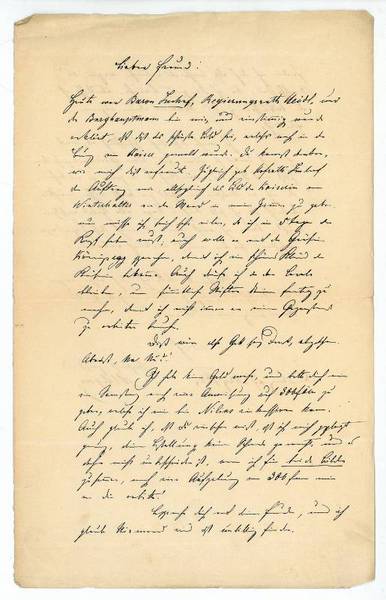 Eigenh. Brief mit U.