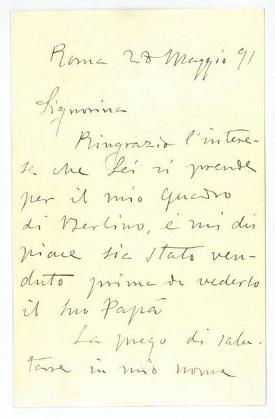 Eigenh. Brief mit U.