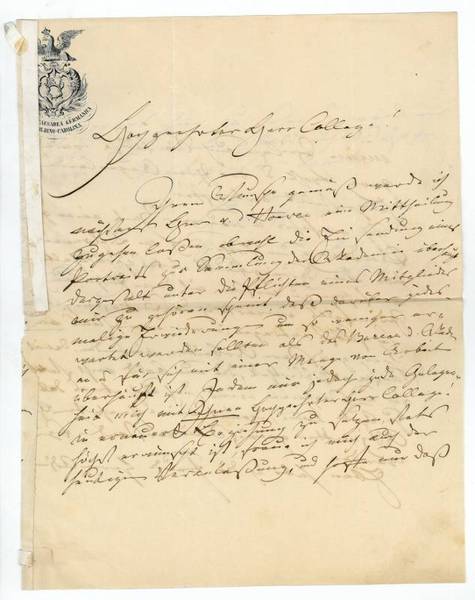 Eigenh. Brief mit U.