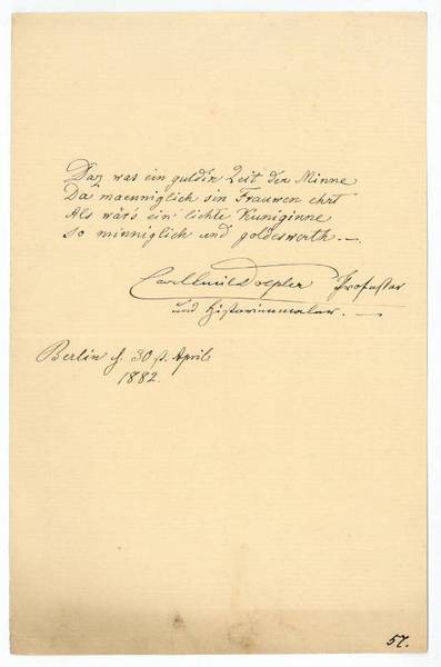 Eigenh. Widmung mit U.