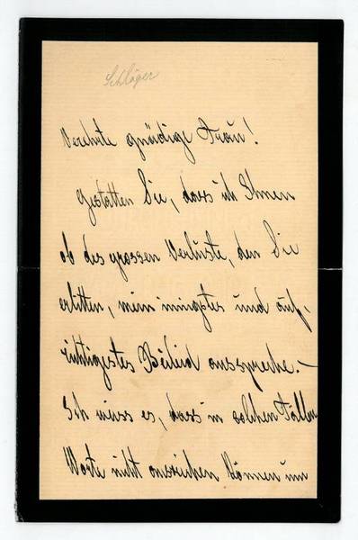 Eigenh. Brief mit U.