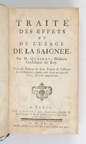 Traité des effets et de l’usage de la saignée. Nouvelle …