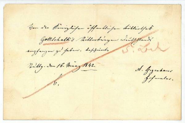 Eigenh. Bestätigung mit U.