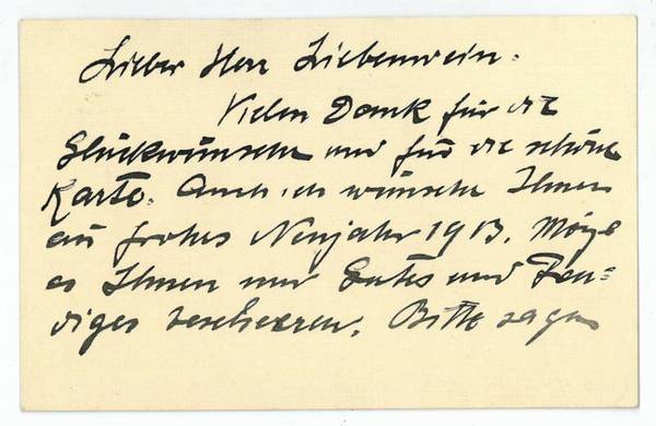 Eigenh. Brief mit U.