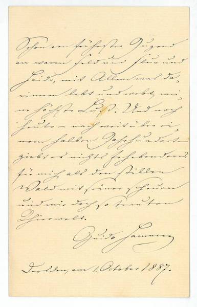 Eigenh. Widmung mit U.