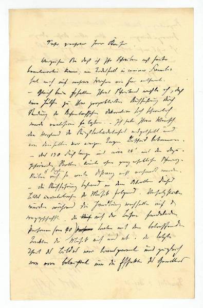 Eigenh. Brief mit U.