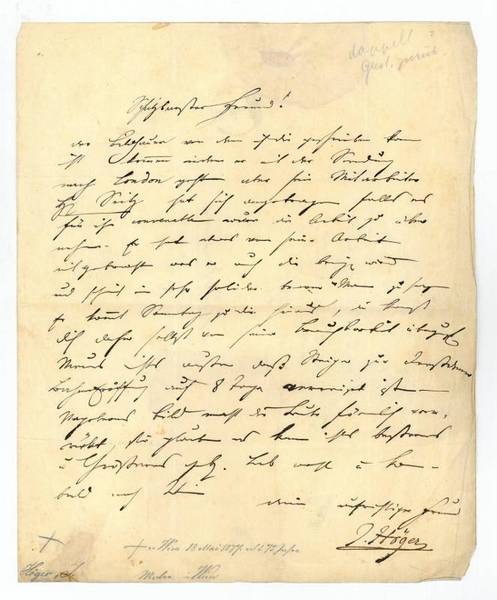 2 eigenh. Briefe mit U.