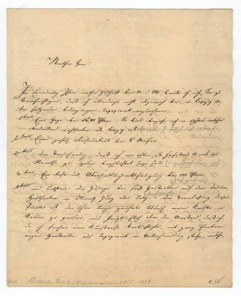 Eigenh. Brief mit U.