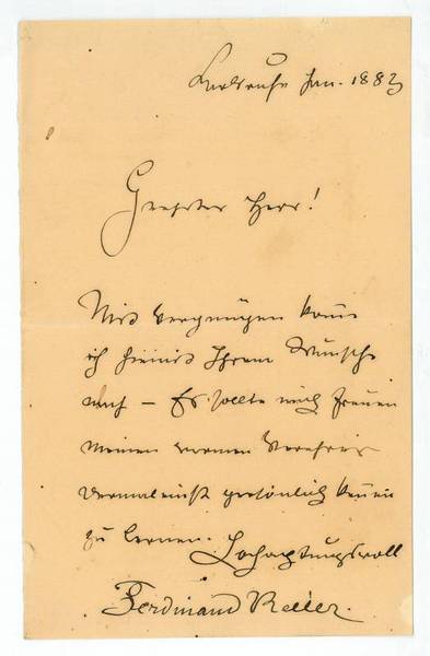 Eigenh. Brief mit U.