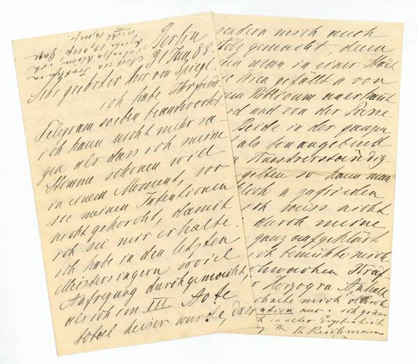 Eigenh. Brief mit U.